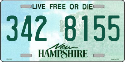 NH license plate 3428155