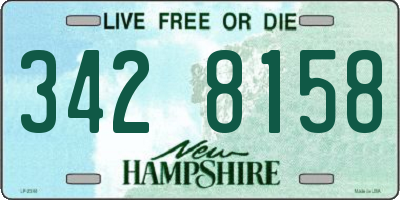 NH license plate 3428158