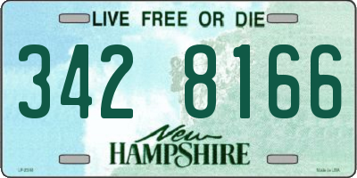 NH license plate 3428166