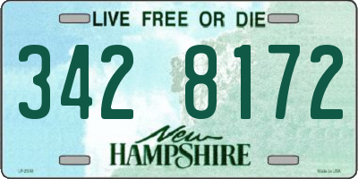 NH license plate 3428172