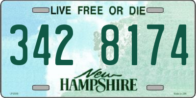 NH license plate 3428174