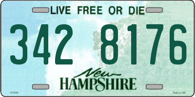 NH license plate 3428176