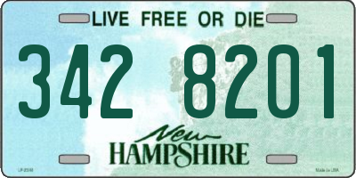 NH license plate 3428201