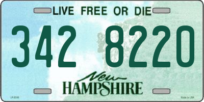 NH license plate 3428220