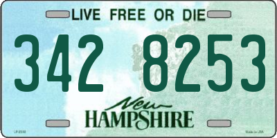 NH license plate 3428253