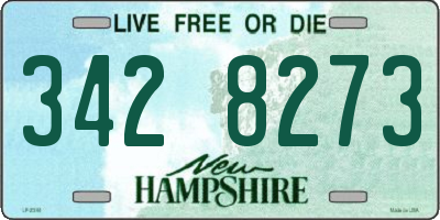 NH license plate 3428273