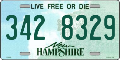 NH license plate 3428329