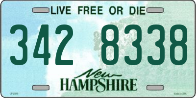 NH license plate 3428338