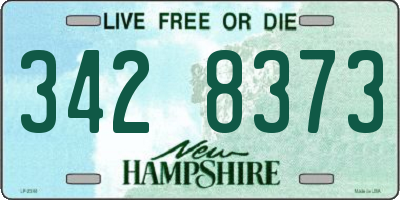 NH license plate 3428373