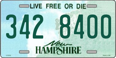 NH license plate 3428400