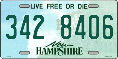 NH license plate 3428406