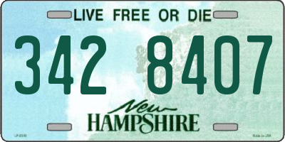 NH license plate 3428407