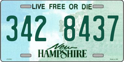 NH license plate 3428437