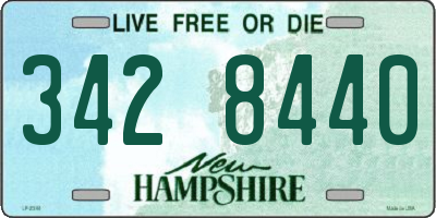 NH license plate 3428440