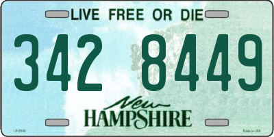 NH license plate 3428449