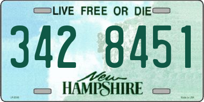 NH license plate 3428451