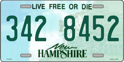 NH license plate 3428452