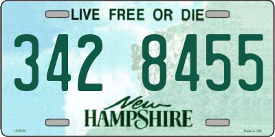 NH license plate 3428455