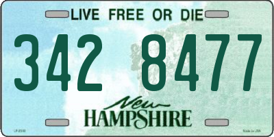 NH license plate 3428477