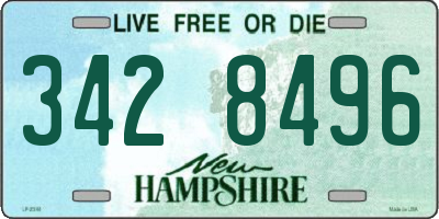 NH license plate 3428496