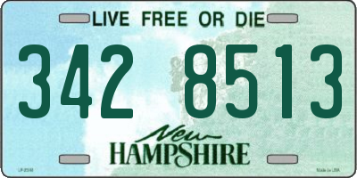 NH license plate 3428513