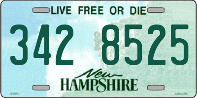 NH license plate 3428525