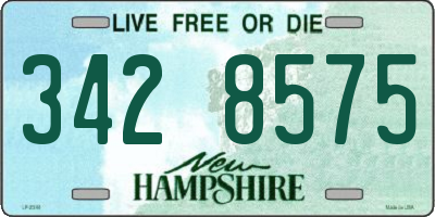 NH license plate 3428575