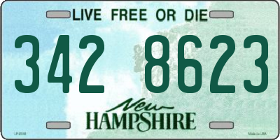NH license plate 3428623