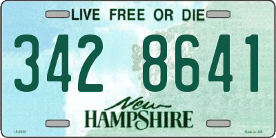 NH license plate 3428641
