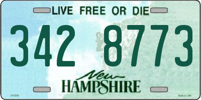 NH license plate 3428773