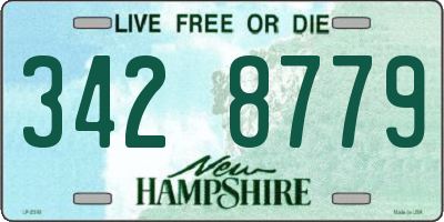 NH license plate 3428779