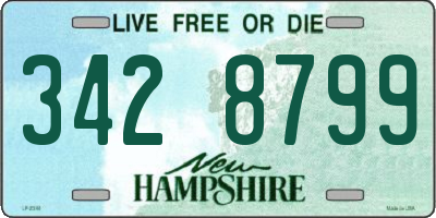 NH license plate 3428799