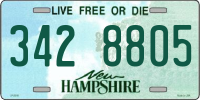 NH license plate 3428805