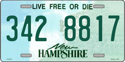 NH license plate 3428817