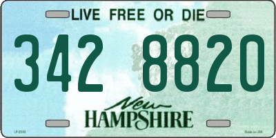 NH license plate 3428820