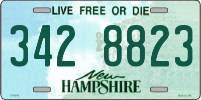 NH license plate 3428823