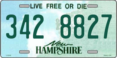 NH license plate 3428827