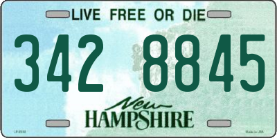 NH license plate 3428845
