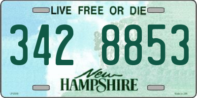 NH license plate 3428853