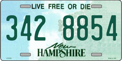 NH license plate 3428854