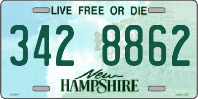 NH license plate 3428862