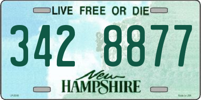 NH license plate 3428877