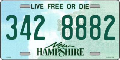 NH license plate 3428882