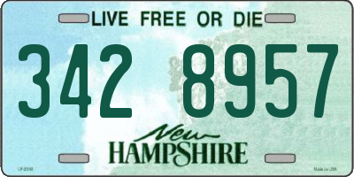 NH license plate 3428957