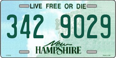 NH license plate 3429029
