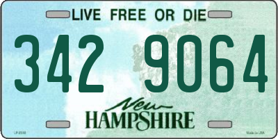 NH license plate 3429064