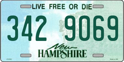 NH license plate 3429069