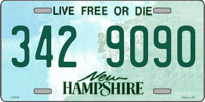 NH license plate 3429090