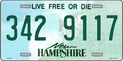 NH license plate 3429117