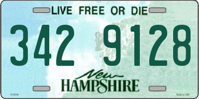 NH license plate 3429128